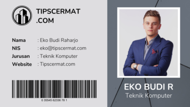 Contoh Kartu Pelajar Keren Gratis