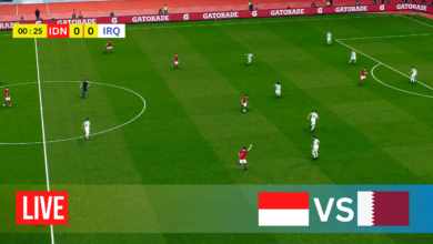 LINK LIVE STREAMING INDONESIA VS IRAQ 2024 1 Green and White Simple Minimalist Cover Youtube Channel Art 1